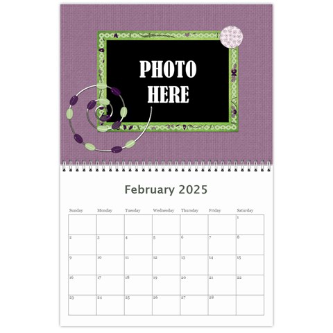 2025 Lavender Essentials Calendar By Lisa Minor Feb 2025