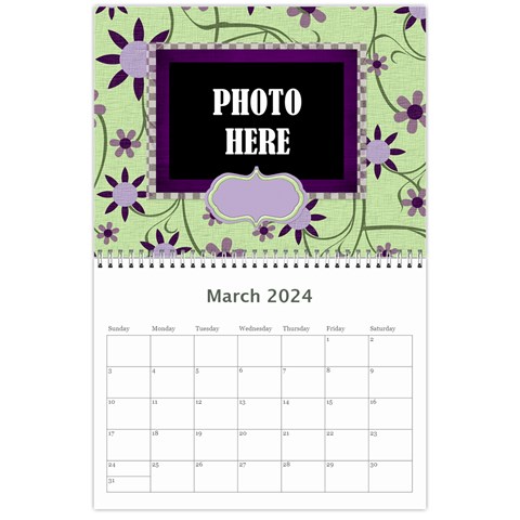 2024 Lavender Essentials Calendar By Lisa Minor Mar 2024