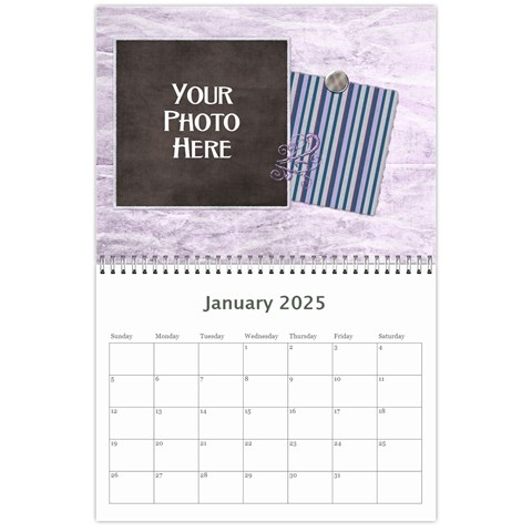 2025 Lavender Rain Calendar By Lisa Minor Jan 2025
