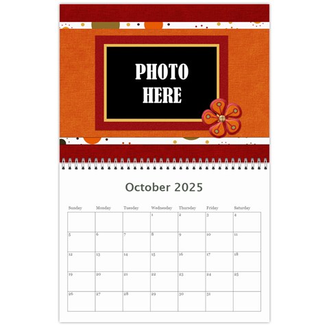 2025 Tangerine Breeze Calendar By Lisa Minor Oct 2025