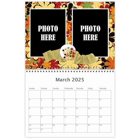 2025 Tangerine Breeze Calendar By Lisa Minor Mar 2025