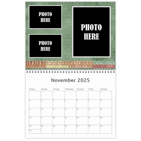 2025 Quilted Calendar 1 By Lisa Minor Nov 2025