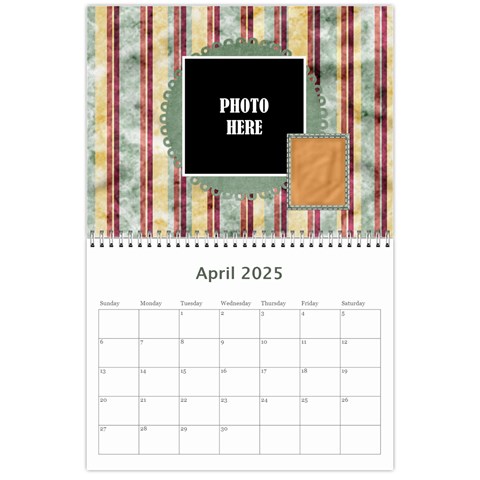 2025 Quilted Calendar 1 By Lisa Minor Apr 2025