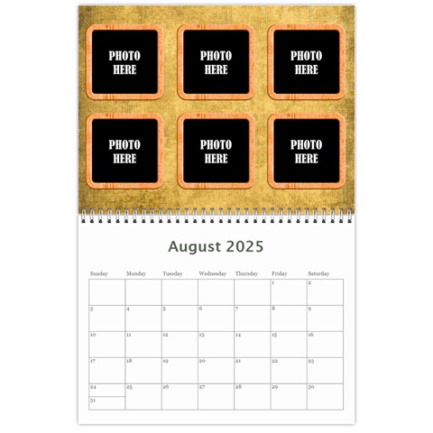 2025 Tangerine Breeze Calendar 1 By Lisa Minor Aug 2025