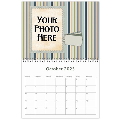 2025 My Blue Inspiration Calendar By Lisa Minor Oct 2025