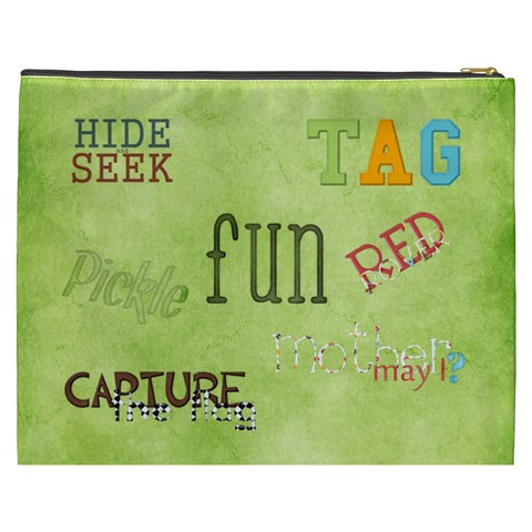 May I ? Xxxl Cosmetic Bag By Lisa Minor Back