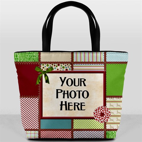 Christmas Dazzle Bucket Bag By Lisa Minor Front
