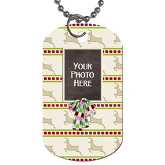 Christmas Dazzle Dog Tag - Dog Tag (One Side)