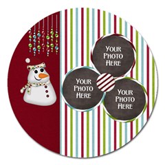 Christmas Dazzle Magnet - Magnet 5  (Round)