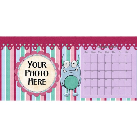 2025 Monster Party 11x5 Calendar By Lisa Minor Jan 2025