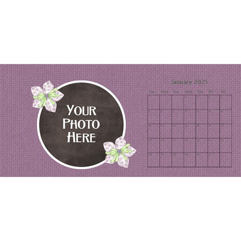 2025 Lavendar Rain 11x5 Calendar By Lisa Minor Jan 2025