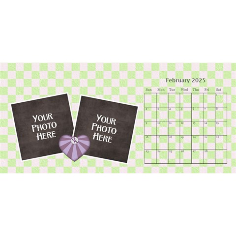 2025 Lavendar Rain 11x5 Calendar By Lisa Minor Feb 2025