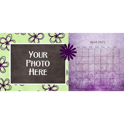 2025 Lavendar Rain 11x5 Calendar By Lisa Minor Apr 2025