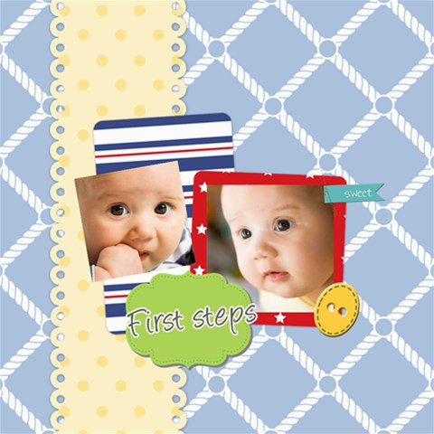 Baby By Baby 8 x8  Scrapbook Page - 1