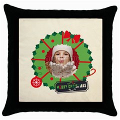 xmas - Throw Pillow Case (Black) xmas - Throw Pillow Case (Black)