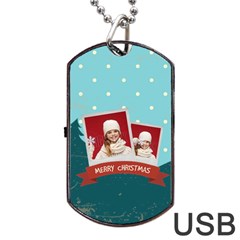 xmas - Dog Tag USB Flash (One Side)