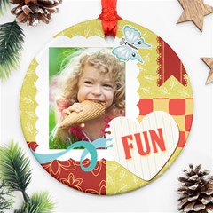 kids - Round Ornament (Two Sides)