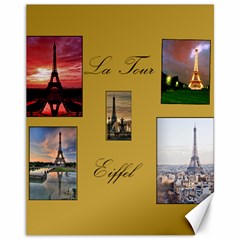 Eiffel Tower - Canvas 11  x 14 