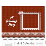 A Family Story Calendar 18m 2015 - Wall Calendar 11  x 8.5  (12-Months)