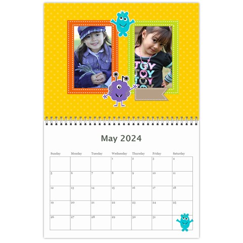 Wall Calendar 11 X 8 5 : My Lil Monsters By Jennyl May 2024