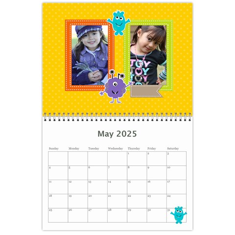 Wall Calendar 11 X 8 5 : My Lil Monsters By Jennyl May 2025