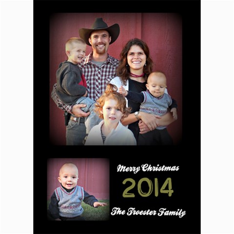 Christmas 2014 By Hilary Troester 7 x5  Photo Card - 9