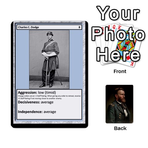Union Officer Cards By Craig Welter Front - Diamond10