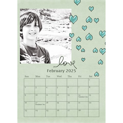 Desktop Calendar 6 x8 5  By Deca Feb 2025
