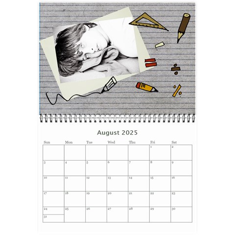 Wall Calendar 8 5  X 6  By Deca Aug 2025