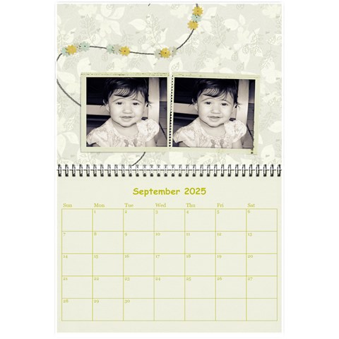 Wall Calendar 8,5 X 6 By Deca Sep 2025