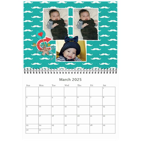Wall Calendar 8 5 X 6: Little Man By Jennyl Mar 2025