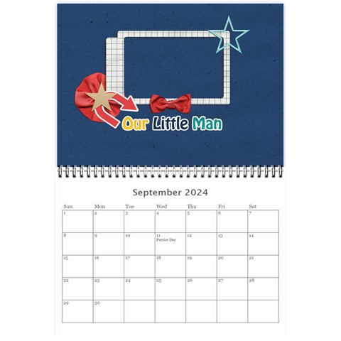 Wall Calendar 8 5 X 6: Little Man By Jennyl Sep 2024