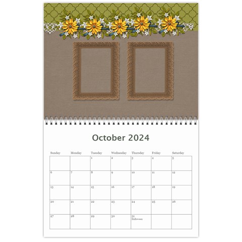 Wall Calendar 11 X 8 5 : Together As Family By Jennyl Oct 2024