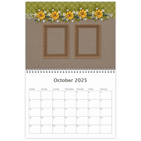 Wall Calendar 11 X 8 5 : Together As Family By Jennyl Oct 2024