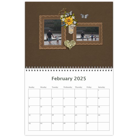 Wall Calendar 11 X 8 5 : Together As Family By Jennyl Feb 2025