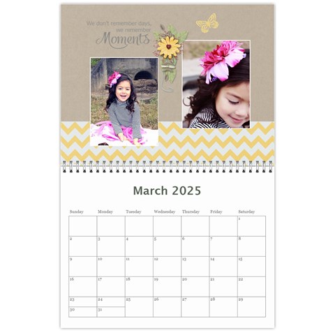 Wall Calendar 11 X 8 5 : Moments Like This By Jennyl Mar 2024