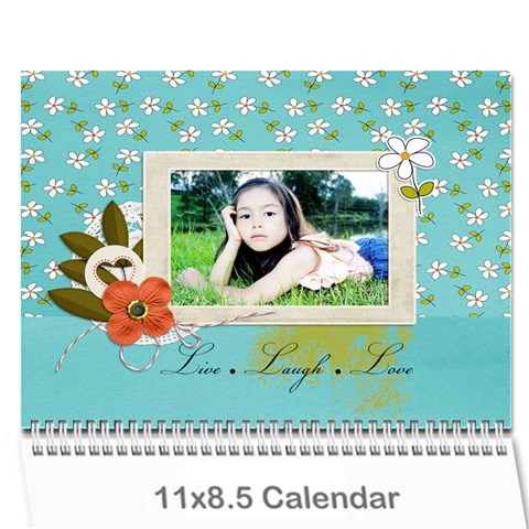 Wall Calendar 11 X 8 5 : Live, Laugh, Love By Jennyl Cover