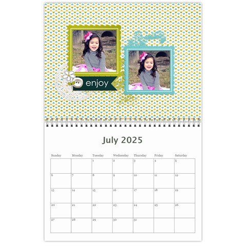 Wall Calendar 11 X 8 5 : Live, Laugh, Love By Jennyl Jul 2025