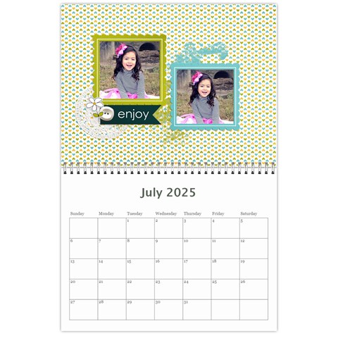 Wall Calendar 11 X 8 5 : Live, Laugh, Love By Jennyl Jul 2024