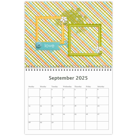 Wall Calendar 11 X 8 5 : Live, Laugh, Love By Jennyl Sep 2025