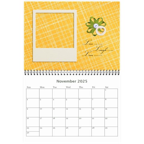 Wall Calendar 8 5 X 6: Live, Laugh, Love By Jennyl Nov 2025