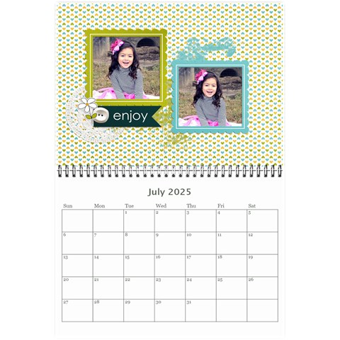 Wall Calendar 8 5 X 6: Live, Laugh, Love By Jennyl Jul 2025