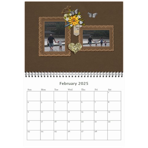 Wall Calendar 8 5 X 6: Together As Family By Jennyl Feb 2025