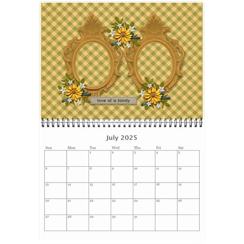 Wall Calendar 8 5 X 6: Together As Family By Jennyl Jul 2025