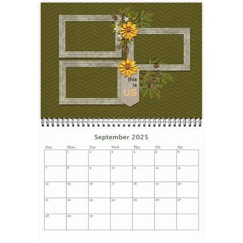 Wall Calendar 8 5 X 6: Together As Family By Jennyl Sep 2025