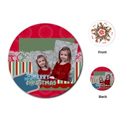 xmas - Playing Cards Single Design (Round)