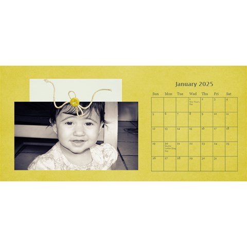 Desktop Calendar 11 X 5 By Deca Jan 2025