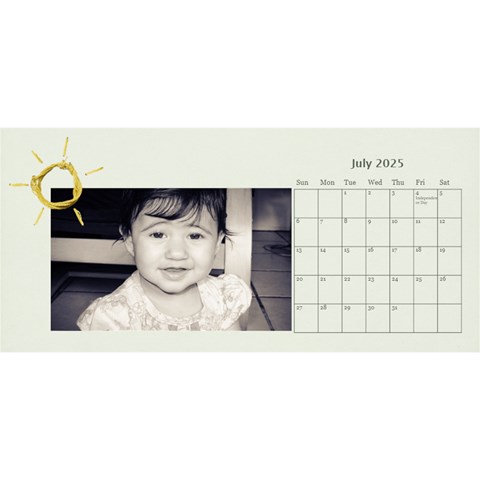 Desktop Calendar 11 X 5 By Deca Jul 2025