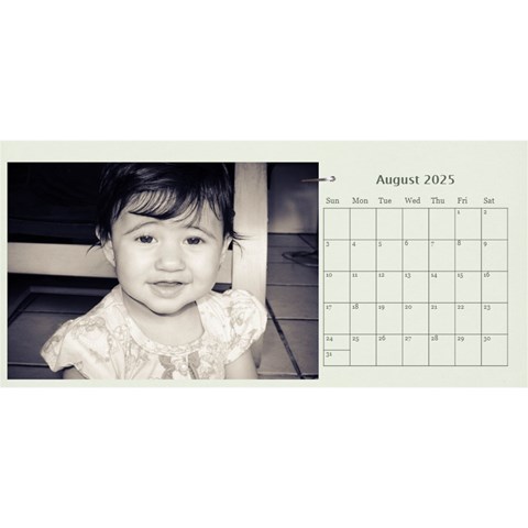 Desktop Calendar 11 X 5 By Deca Aug 2025