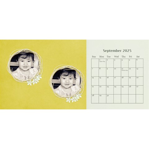 Desktop Calendar 11 X 5 By Deca Sep 2025